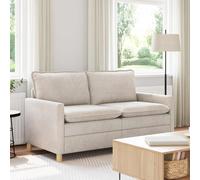Sofá Crema 156 X 81 X 87,5 Cm Poliéster Vidaxl