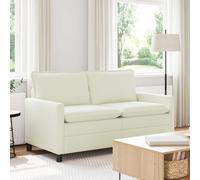 vidaXL Sofá Crema 156 x 81 x 87,5 cm Tela