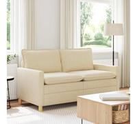 vidaXL Sofá 156 x 81 x 87,5 cm Tela Multicolor Crema