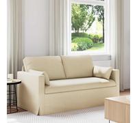 vidaXL Sofá Crema 158 x 78 x 80 cm tela