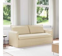 vidaXL Sofá Crema 196 x 82 x 85 cm tela
