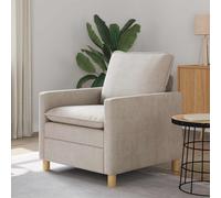vidaXL Sofá Crema 76 x 81 x 87,5 cm Poliéster