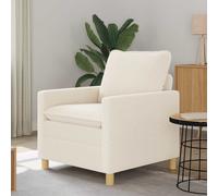 vidaXL Sofá Crema 76 x 81 x 87,5 cm Tela