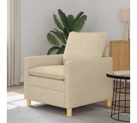 vidaXL Sofá Crema 76 x 81 x 87,5 cm Tela