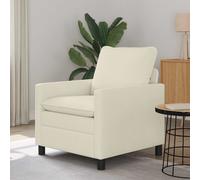 vidaXL Sofá 76 x 81 x 87,5 cm Tela Multicolor Crema