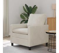 vidaXL Sofá Crema 76 x 81 x 87,5 cm Terciopelo