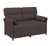 vidaXL Sofá de 2 Plazas 138 x 83 x 95 cm Multicolor Marrón oscuro