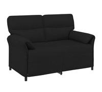 vidaXL Sofá de 2 Plazas 138 x 83 x 95 cm Multicolor Negro