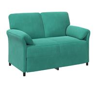 vidaXL Sofá de 2 Plazas 138 x 83 x 95 cm Terciopelo Multicolor Tuquesa