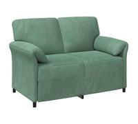 vidaXL Sofá de 2 Plazas 138 x 83 x 95 cm Terciopelo Multicolor Verde mar