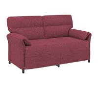 vidaXL Sofá de 2 Plazas 158 x 83 x 95 cm Multicolor Rojo vino tinto