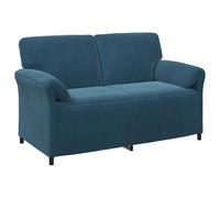 vidaXL Sofá de 2 Plazas 158 x 83 x 95 cm Terciopelo Multicolor Azul