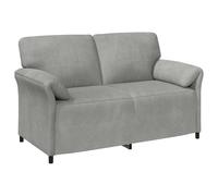 vidaXL Sofá de 2 Plazas 158 x 83 x 95 cm Terciopelo Multicolor Gris claro