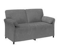 vidaXL Sofá de 2 Plazas 158 x 83 x 95 cm Terciopelo Multicolor Gris oscuro