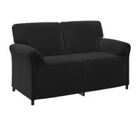 vidaXL Sofá de 2 Plazas 158 x 83 x 95 cm Terciopelo Multicolor Negro