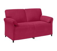 vidaXL Sofá de 2 Plazas 158 x 83 x 95 cm Terciopelo Multicolor Rojo vino tinto
