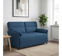 vidaXL Sofá de 2 Plazas 2 plaza Azul 158 x 83 x 95 cm Tela