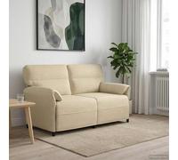 vidaXL Sofá de 2 Plazas 2 plaza Crema 158 x 83 x 95 cm Tela