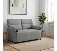 vidaXL Sofá de 2 Plazas 2 plaza Gris Claro 138 x 83 x 95 cm Tela