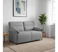 vidaXL Sofá de 2 Plazas 2 plaza Gris Claro 158 x 83 x 95 cm Tela