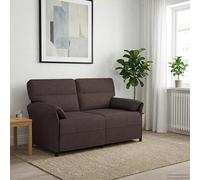 vidaXL Sofá, 100% poliéster, estructura de metal, MDF y contrachapado