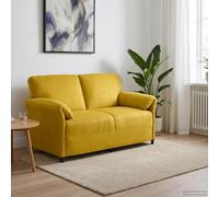 vidaXL Sofá de 2 Plazas Amarillo 158 x 83 x 95 cm Terciopelo