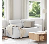 vidaXL Sofá de 2 plazas blanco, 160x81x84 cm, piel sintética