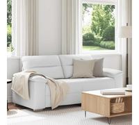 vidaXL Sofá de 2 plazas blanco, 180x81x84 cm, piel sintética