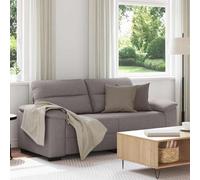 vidaXL Sofá de 2 plazas color topo, 180x81x84 cm, de tela