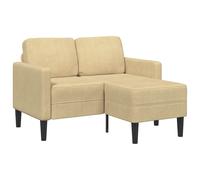 Sofá De 2 Plazas Con Chaise Longue En Forma L Gris Verdoso 125 Cm Vidaxl