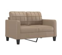 vidaXL Sofá de 2 plazas de Cuero sintético Color Capuchino 120 cm