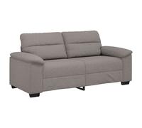 vidaXL Sofá de 2 plazas de tela 180x81x84 cm Multicolor Topo