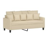 vidaXL Sofá de 2 plazas de tela 140 cm – Color crema