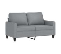 Vidaxl sofá de 2 plazas de tela gris claro 120 cm