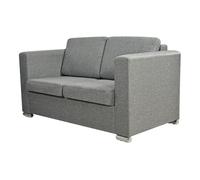 vidaXL Sofá de 2 plazas de tela gris claro