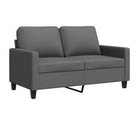 vidaXL Sofá de 2 plazas 120 cm — tela gris oscuro