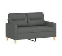 vidaXL Sofá de 2 plazas – tela gris oscuro – 120 cm