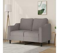 vidaXL Sofá de 2 plazas de tela gris taupé 120 cm