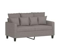 vidaXL Sofá de 2 plazas de tela gris taupé 120 cm