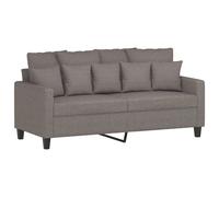 Vidaxl sofá de 2 plazas de tela gris taupé 140 cm