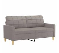 vidaXL Sofá de 2 plazas de Tela Gris taupé 140 cm, sofá, sofá tapizado, sofá de 2 Personas, sofás, sofá de salón, sofá de Dos Personas, sofá de Tela