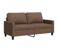 vidaXL Sofá de 2 plazas de Tela marrón 140 cm