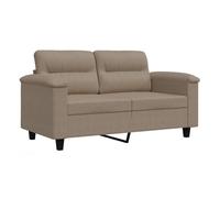 Vidaxl sofá de 2 plazas de tela microfibra gris taupe 120 cm