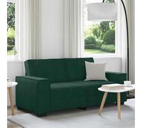 vidaXL Sofá de 2 plazas Terciopelo verde oscuro 180×78×84 cm