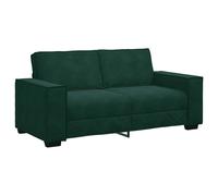 vidaXL Sofá de 2 plazas de terciopelo verde oscuro 180x78x84 cm