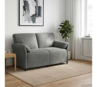 vidaXL Sofá de 2 Plazas Gris oscuro 158 x 83 x 95 cm Terciopelo