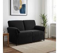 vidaXL Sofá de 2 Plazas Negro 158 x 83 x 95 cm Terciopelo
