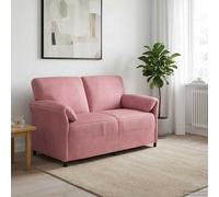 vidaXL Sofá de 2 Plazas Rosa 158 x 83 x 95 cm Terciopelo