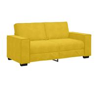 Sofá De 2 Plazas Terciopelo Amarillo 180x78x84 Cm Vidaxl