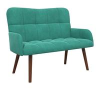 vidaXL Sofá de 2 Plazas Tuquesa 115 x 61 x 87 cm Terciopelo